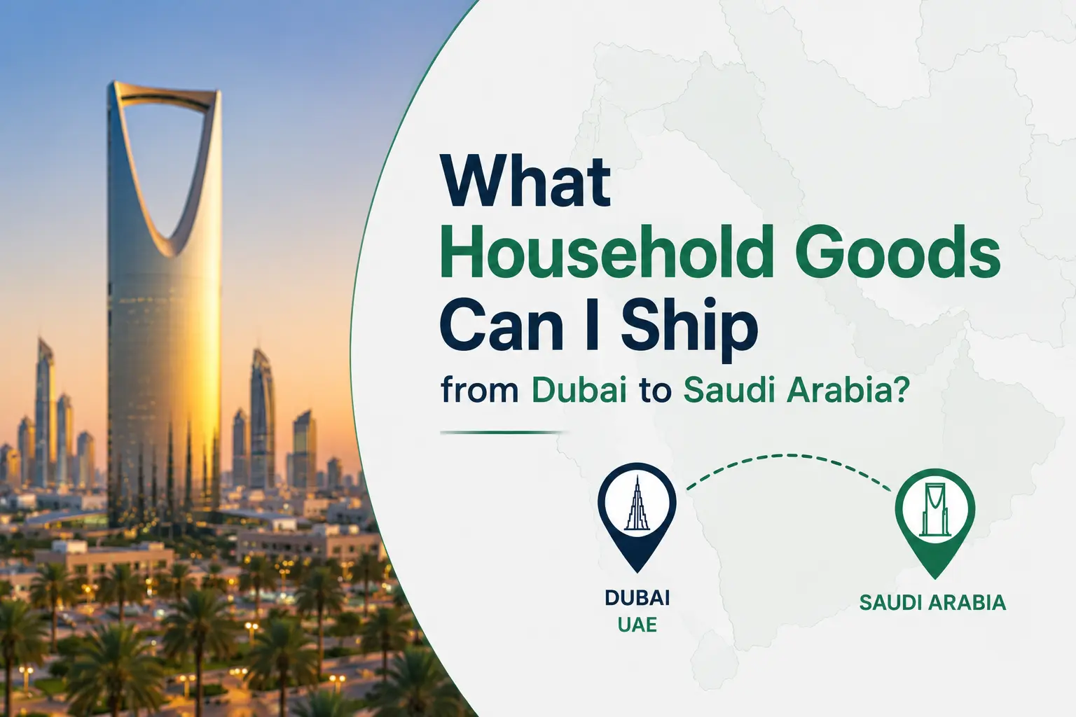 Shipping Household Goods to Saudi Arabia from UAE | GSC Movers